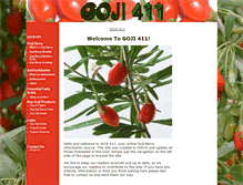 Tablet Screenshot of goji411.com